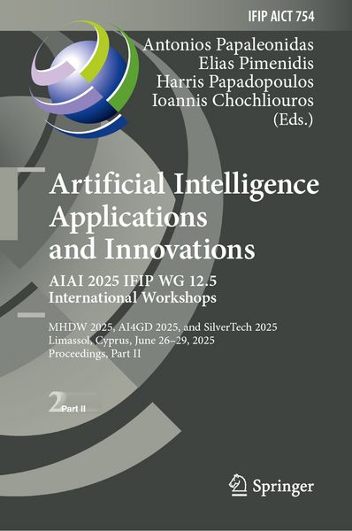 Produktbild: Artificial Intelligence Applications and Innovations. AIAI 2025 IFIP WG 12.5 International Workshops