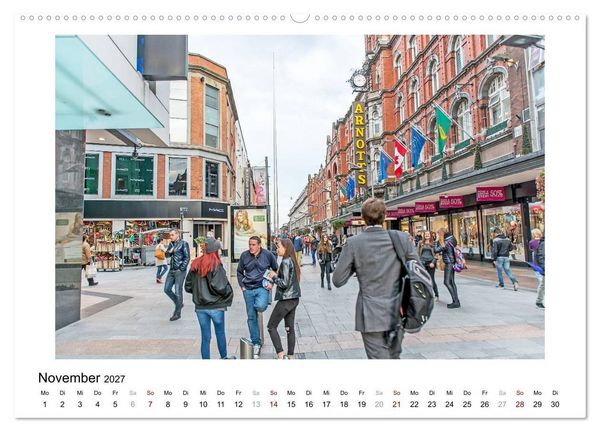 Produktbild: Dublin bunt, lebendig, spannend (hochwertiger Premium Wandkalender 2027 DIN A2 quer), Kunstdruck in Hochglanz
