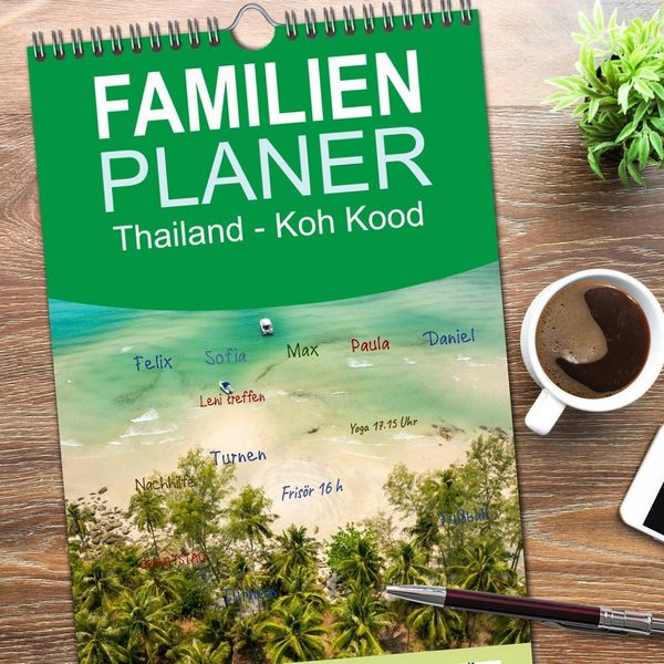 Produktbild: Familienplaner 2026 - Thailand - Koh Kood mit 5 Spalten (Wandkalender, 21 x 45 cm) CALVENDO
