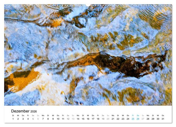 Produktbild: Wasser-Farben (Wandkalender 2026 DIN A2 quer), CALVENDO Monatskalender