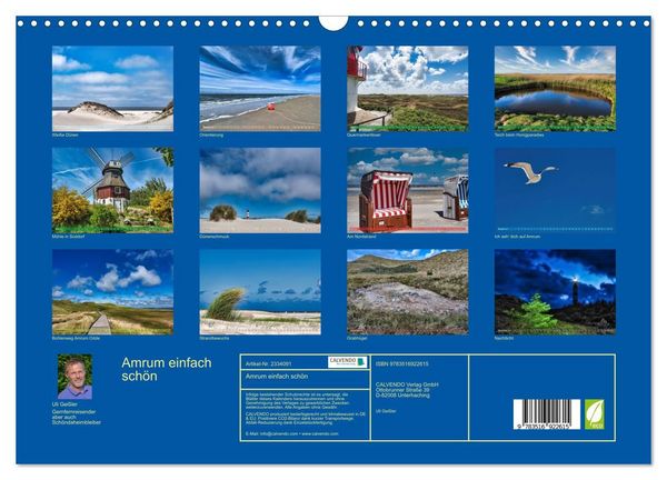 Produktbild: Amrum einfach sch&ouml;n (Wandkalender 2027 DIN A3 quer), CALVENDO Monatskalender