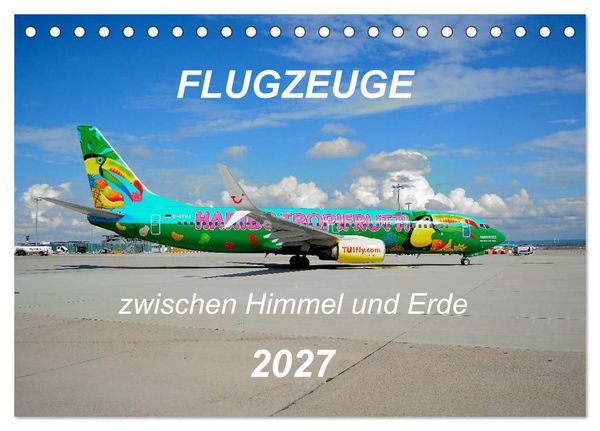 Produktbild: Flugzeuge zwischen Himmel und Erde (Tischkalender 2027 DIN A5 quer), CALVENDO Monatskalender