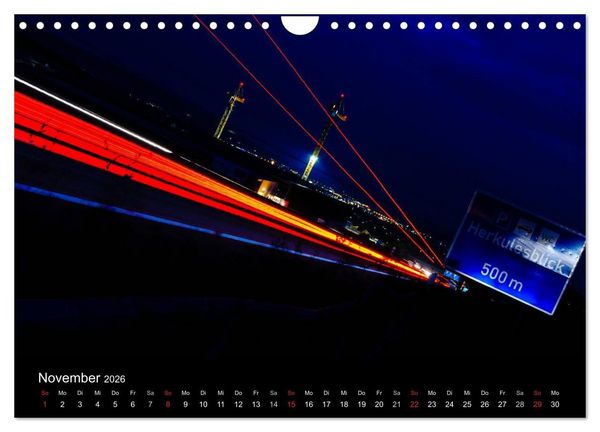 Produktbild: Nachts in Kassel (Wandkalender 2026 DIN A4 quer), CALVENDO Monatskalender