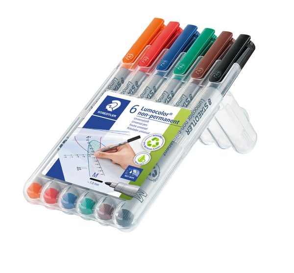 Produktbild: STAEDTLER Mars Lumocolor Schreib- und Zeichbedarf Lumocolor 315 non-permanent Universalstift M, 6er Set