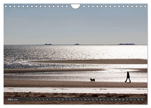 Produktbild: F&ouml;hr und Amrum - Spazierg&auml;nge am Meer (Wandkalender 2026 DIN A4 quer), CALVENDO Monatskalender