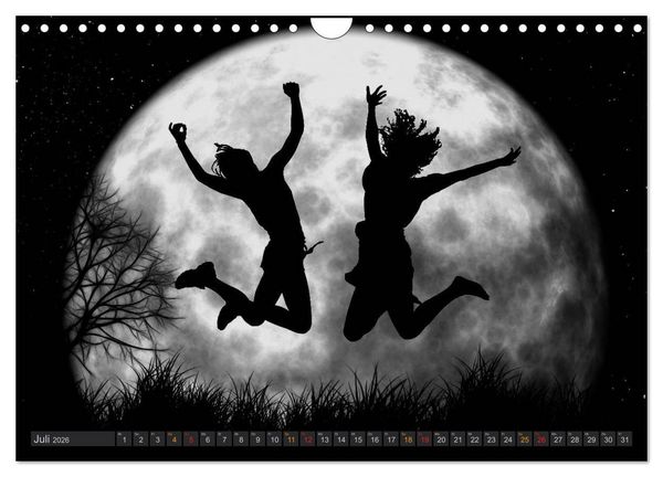 Produktbild: Sonne und Mond - faszinierend und anziehend (Wandkalender 2026 DIN A4 quer), CALVENDO Monatskalender