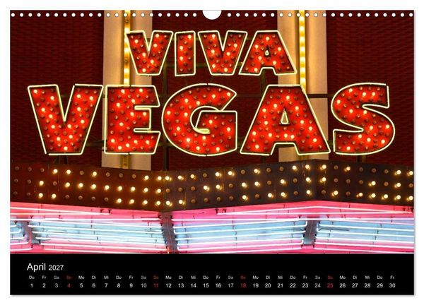 Produktbild: Las Vegas (Wandkalender 2027 DIN A3 quer), CALVENDO Monatskalender