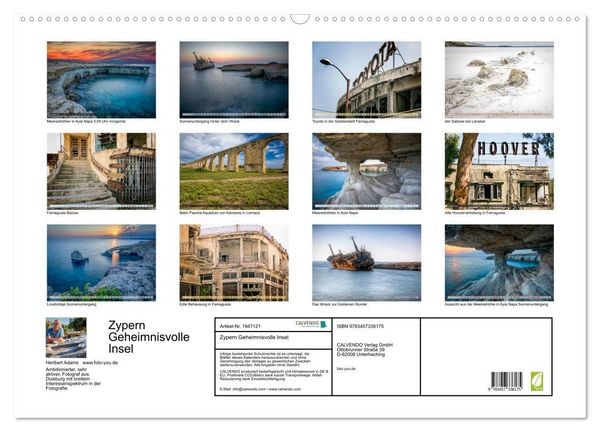 Produktbild: Zypern Geheimnisvolle Insel (Wandkalender 2026 DIN A2 quer), CALVENDO Monatskalender