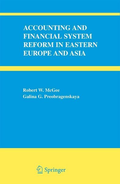 Produktbild: Accounting and Financial System Reform in Eastern Europe and Asia