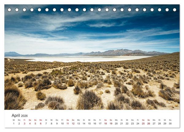 Produktbild: Geheimnisvolles Peru (Tischkalender 2026 DIN A5 quer), CALVENDO Monatskalender