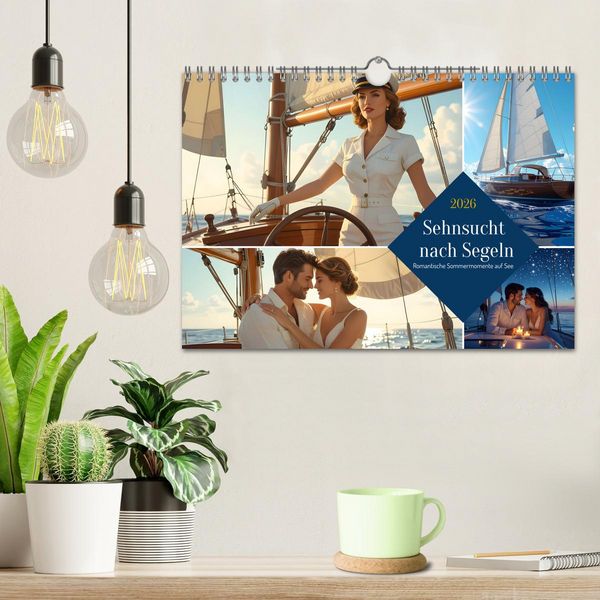 Produktbild: Sehnsucht nach Segeln (Wandkalender 2026 DIN A4 quer), CALVENDO Monatskalender