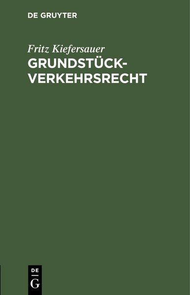Produktbild: Grundst&uuml;ckverkehrsrecht