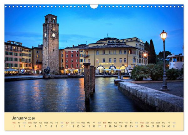 Produktbild: Riva del Garda - the pearl of Lake Garda (Wall Calendar 2026 DIN A3 landscape), CALVENDO 12 Month Wall Calendar