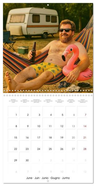 Produktbild: The Great Man Calendar. A year full of male chaos. (Wall Calendar 2026 12 &times; 12 Inch) CALVENDO 12 Month Wall Calendar