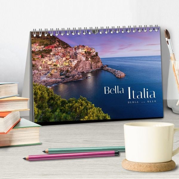 Produktbild: Bella Italia - Berge und Meer (Tischkalender 2026 DIN A5 quer), CALVENDO Monatskalender