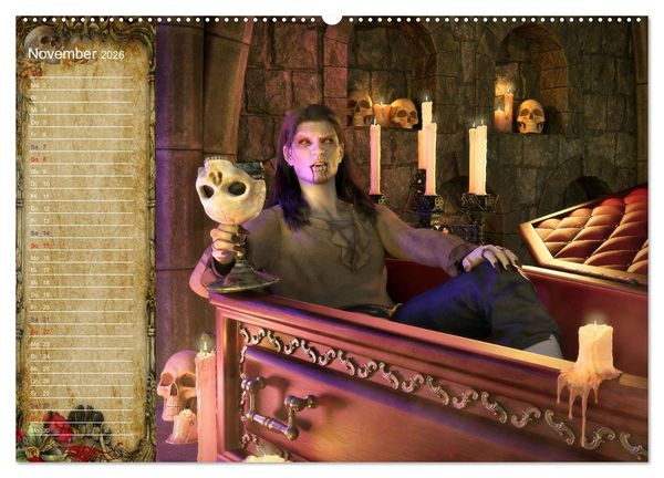 Produktbild: Vampire - Kinder der Nacht (Wandkalender 2026 DIN A2 quer), CALVENDO Monatskalender