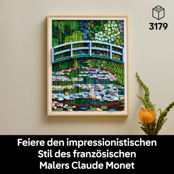 Produktbild: LEGO Art 31220 Claude Monet &ndash; Br&uuml;cke &uuml;ber einen Seerosenteich, Wandkunst