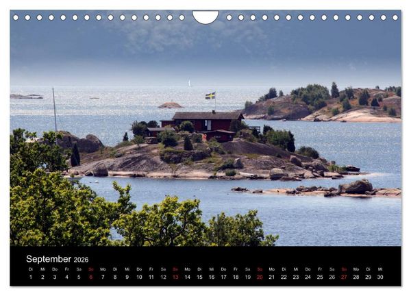 Produktbild: S&uuml;dschwedens Sch&auml;renk&uuml;ste (Wandkalender 2026 DIN A4 quer), CALVENDO Monatskalender