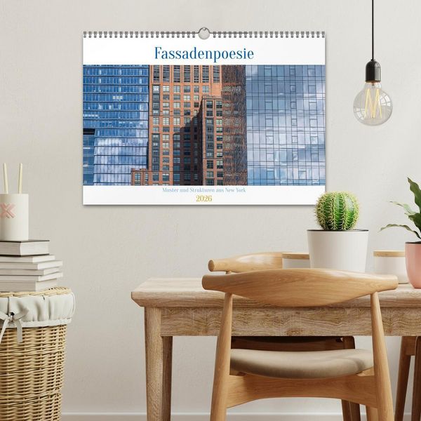 Produktbild: Fassadenpoesie &ndash; Muster & Strukturen aus New York (Wandkalender 2026 DIN A3 quer), CALVENDO Monatskalender