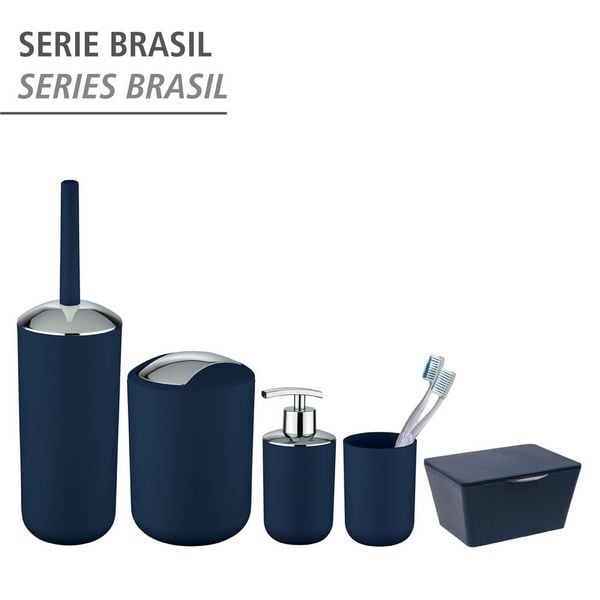 Produktbild: Schwingdeckeleimer Mod. Brasil Dunkelblau L, 6,5 Liter