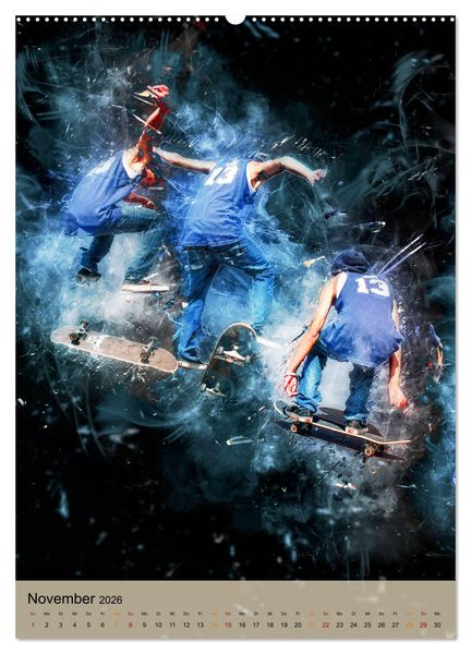 Produktbild: Skateboarding - einfach cool (hochwertiger Premium Wandkalender 2026 DIN A2 hoch), Kunstdruck in Hochglanz