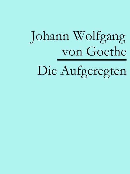 Produktbild: Die Aufgeregten