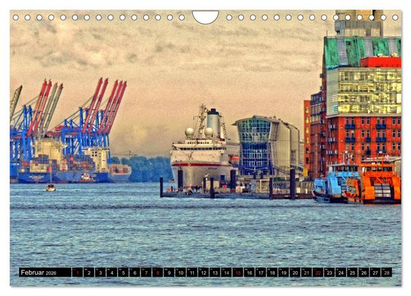 Produktbild: Faszination Hafen - Hamburg (Wandkalender 2026 DIN A4 quer), CALVENDO Monatskalender