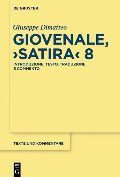 Produktbild: Giovenale, "Satira" 8
