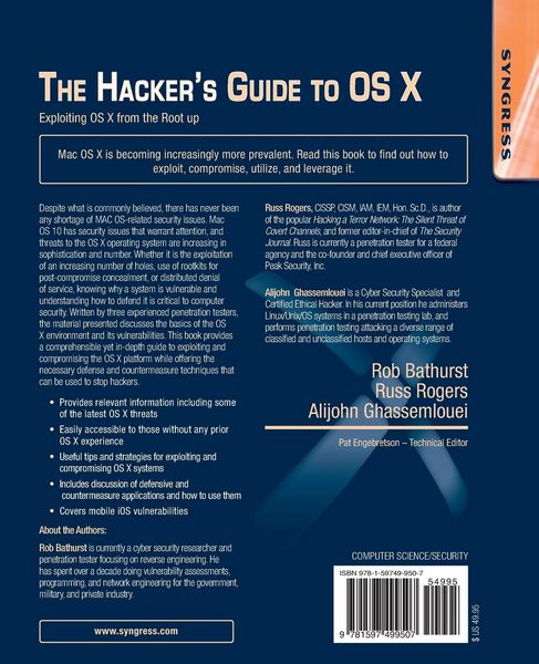 Produktbild: The Hacker's Guide to OS X