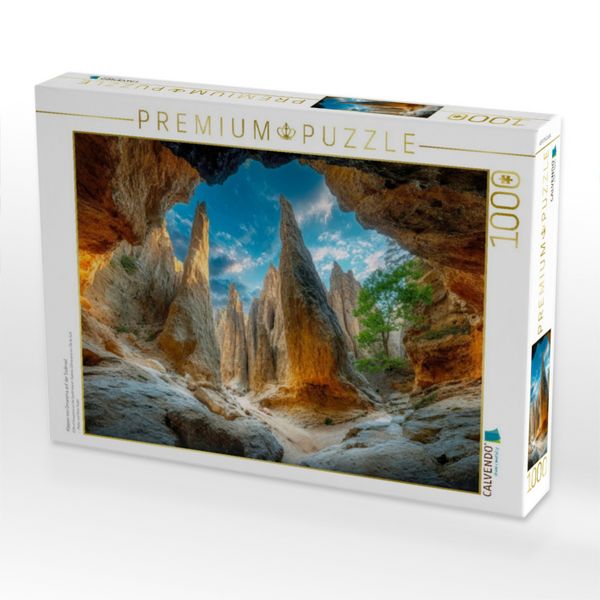 Produktbild: CALVENDO Puzzle Klippen von Omarama auf der S&uuml;dinsel | 1000 Teile Lege-Gr&ouml;&szlig;e 64x48cm Foto-Puzzle f&uuml;r gl&uuml;ckliche Stunden