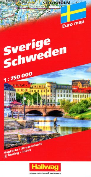 Schweden Strassenkarte 1:750'000