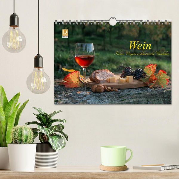 Produktbild: Wein - Reben, Wingerte und historische Weinkeller (Wandkalender 2026 DIN A4 quer), CALVENDO Monatskalender