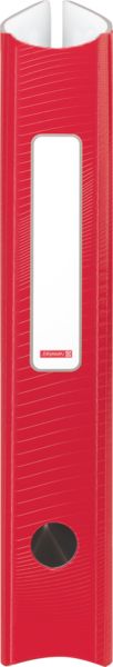 Produktbild: Brunnen Ordner &bdquo;WAVE&ldquo; Colour Code &brvbar; A4, 50 mm, Hebelmechanik mit gummiertem Griff, red