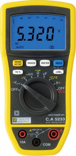 Chauvin Arnoux C.A 5233 Hand-Multimeter digital CAT IV 600 V, CAT III 600 V Anzeige (Counts): 6000