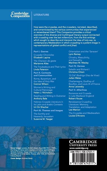 Produktbild: The Cambridge Companion to the Literature of the Crusades