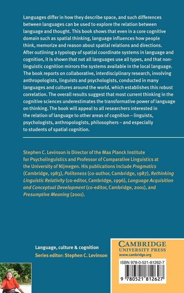 Produktbild: Space in Language and Cognition