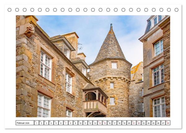 Produktbild: Malerische Bretagne - facettenreiche Region (Tischkalender 2026 DIN A5 quer), CALVENDO Monatskalender