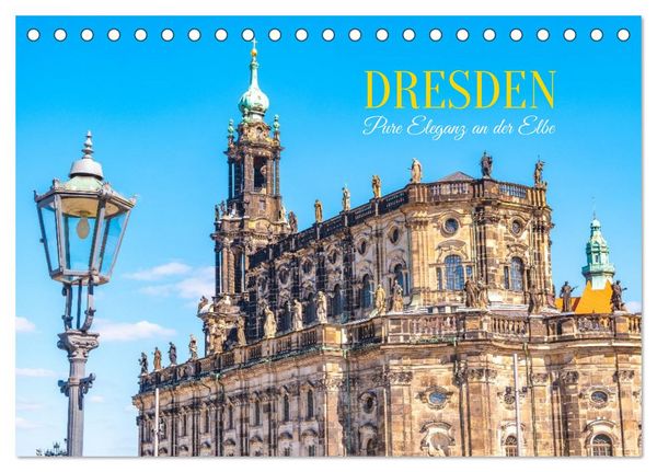 Produktbild: Dresden, Pure Eleganz an der Elbe (Tischkalender 2026 DIN A5 quer), CALVENDO Monatskalender