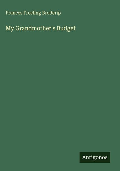 Produktbild: My Grandmother's Budget