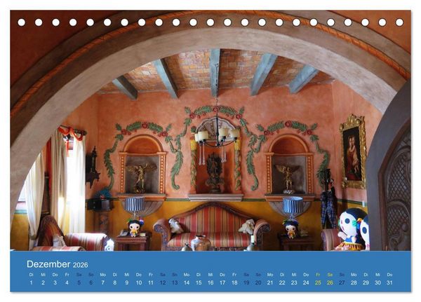 Produktbild: Viva Mexiko - Farben und Freude (Tischkalender 2026 DIN A5 quer), CALVENDO Monatskalender