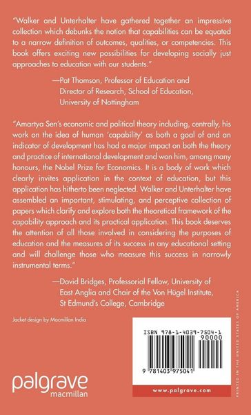 Produktbild: Amartya Sen's Capability Approach and Social Justice in Education