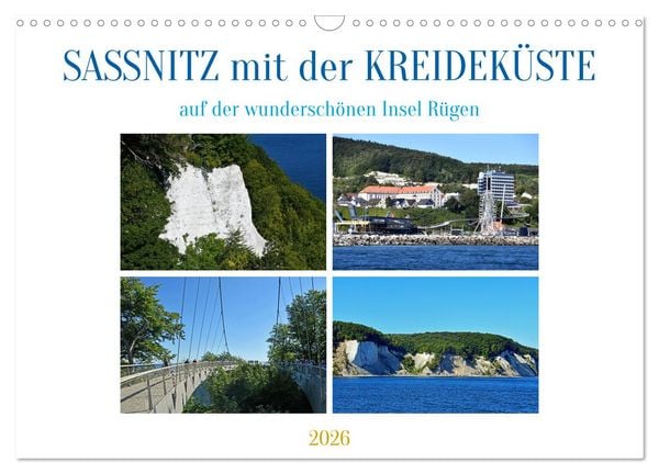 Produktbild: Sassnitz mit der Kreidek&uuml;ste (Wandkalender 2026 DIN A3 quer), CALVENDO Monatskalender