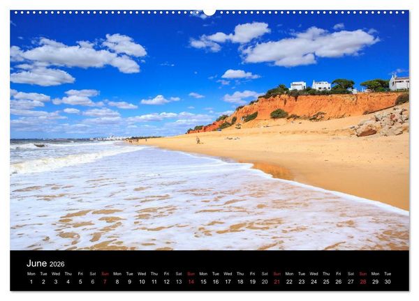 Produktbild: Algarve - the gold coast of Portugal (High Quality Premium Wall Calendar 2026 DIN A2 landscape),CALVENDO 12 Month Wall Calendar