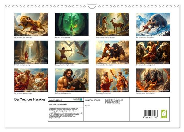 Produktbild: Der Weg des Herakles (Wandkalender 2027 DIN A3 quer), CALVENDO Monatskalender