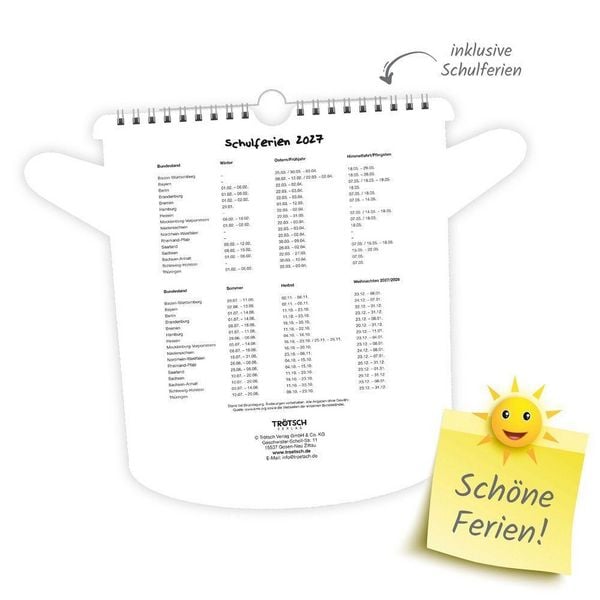 Produktbild: TR&Ouml;TSCH - Formkalender Der lustige K&uuml;chenkalender 2027