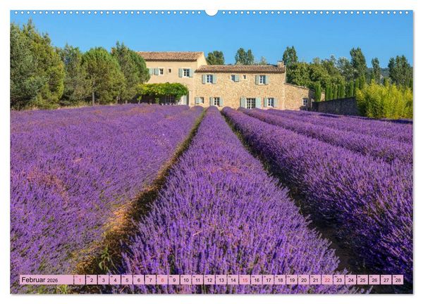 Produktbild: Provence, Lavendelzeit in S&uuml;dfrankreich (hochwertiger Premium Wandkalender 2026 DIN A2 quer), Kunstdruck in Hochglanz