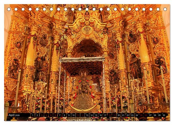 Produktbild: El Rocio - Andalusiens faszinierende Wallfahrt (Tischkalender 2026 DIN A5 quer), CALVENDO Monatskalender
