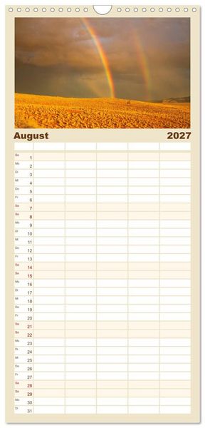 Produktbild: Familienplaner 2027 - Lichterf&uuml;lltes Namibia mit 5 Spalten (Wandkalender, 21 x 45 cm) CALVENDO