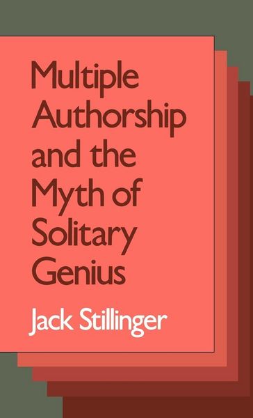 Produktbild: Multiple Authorship and the Myth of Solitary Genius