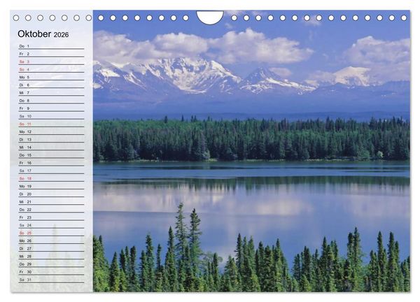Produktbild: Alaska - Weites Land (Wandkalender 2026 DIN A4 quer), CALVENDO Monatskalender